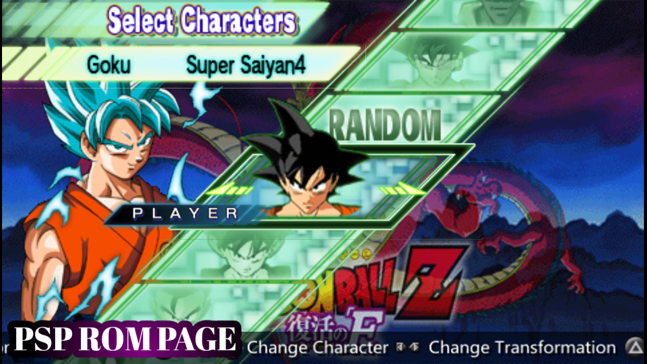 Dragon ball z ppsspp iso